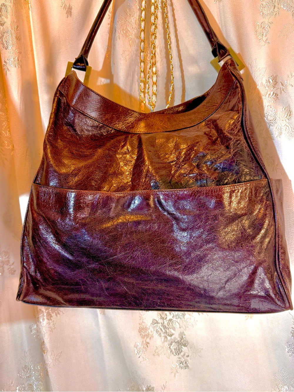 Helen Welsh Chocolate Brown Leather Shoulder Bag